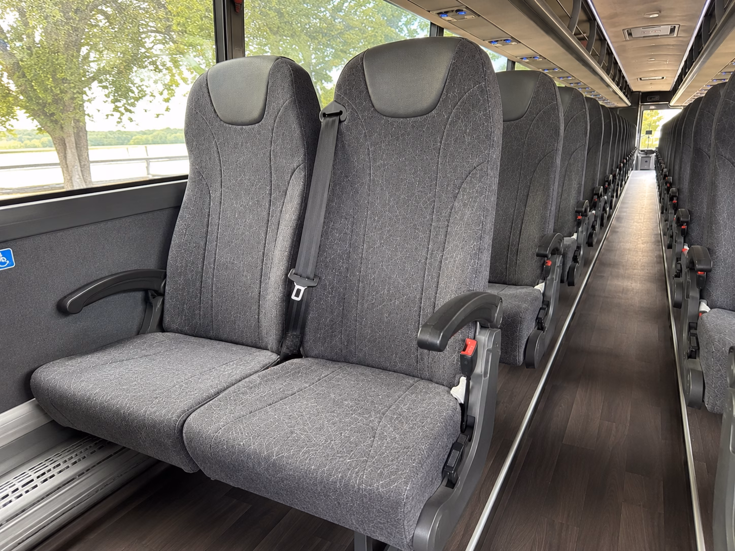 westminster charter bus interior
