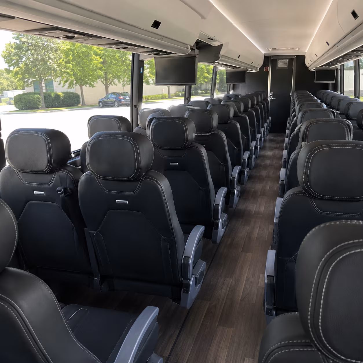 westminster charter bus rental interior